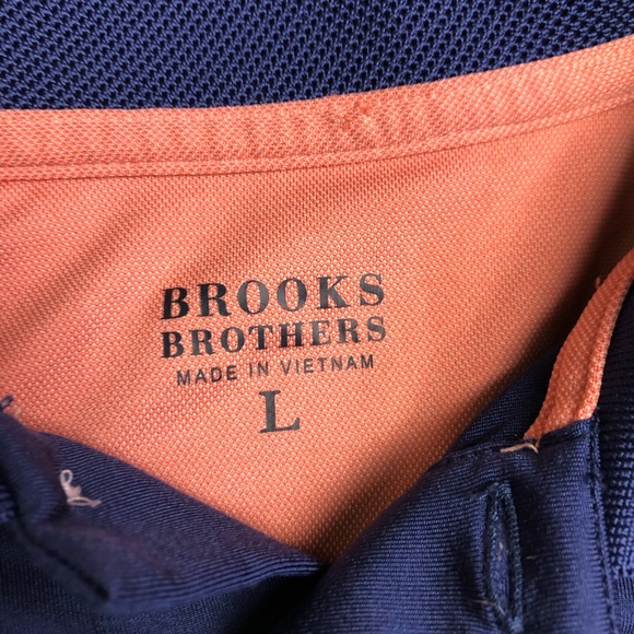 Brooks Brothers Mens Golf Shirt Large Polo - Picture 2 of 3